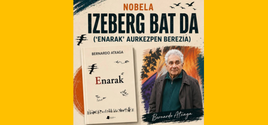 Imágen de la noticia - Bernardo Atxaga presentará, en euskera, su novela ‘Enarak’ (‘Golondrinas’ en su versión en castellano) en Barañáin