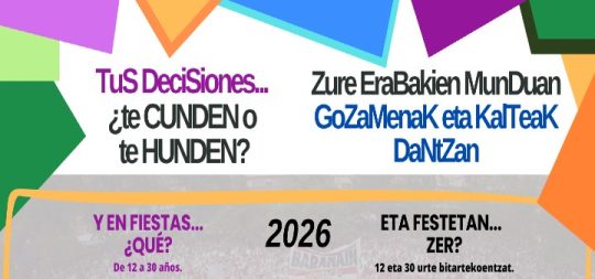 Imágen de la noticia - Campaña Preventiva fiestas de Barañáin: ¿Tus decisiones, te cunden o te hunden?